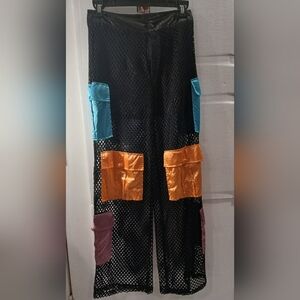 Colorful Mesh Women's Pants